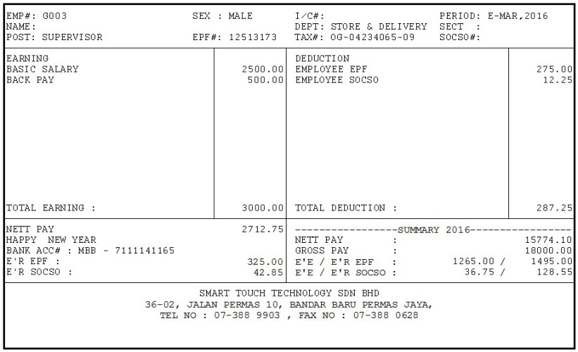 payslip