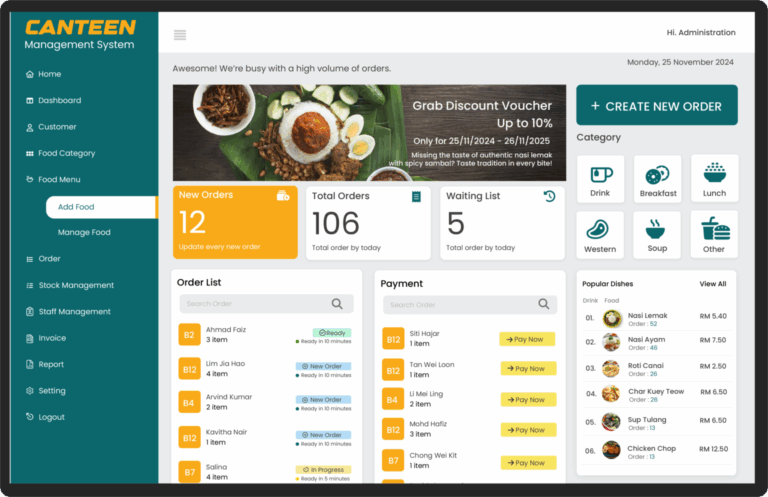 Munchmonitor Canteen Management with Face Recognition - Smart Touch Technology