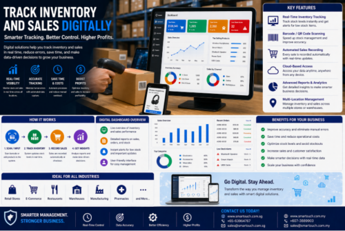 Track Inventory and Sales Digitally - Smart Touch Technology